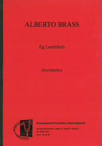 Alberto Brass, Drumfanfare