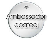 Remo 11" Ambassador ruw wit tom/ snarevel BA-0111-00