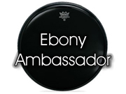 Remo 10" Ebony Ambassador tom/snarevel ES-0010-00