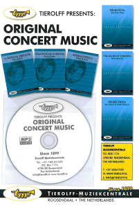 Catalogue Original Concert Music, incl. mp3 cd