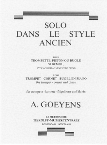Solo Dans Le Style Ancien, Trumpet/Cornet/Flugelhorn & Piano
