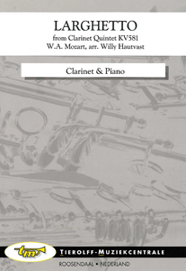 Larghetto - de Clarinet-Quintet K.V. 581, Clarinette & Piano