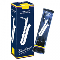 5 Vandoren baritone saxophone reeds Traditional nr.2