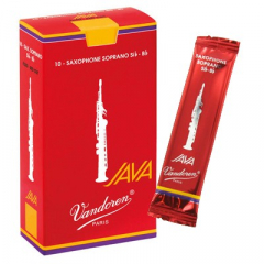 10 Vandoren anches de saxophone soprano Java rood nr.2½