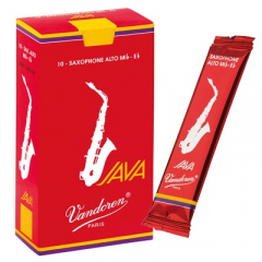 10 Vandoren alto saxophone reeds Java rood nr.2